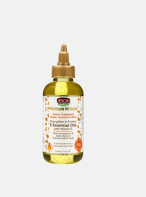 African Pride Moisture Miracle - Mix de 5 huiles essentiels (118ml)